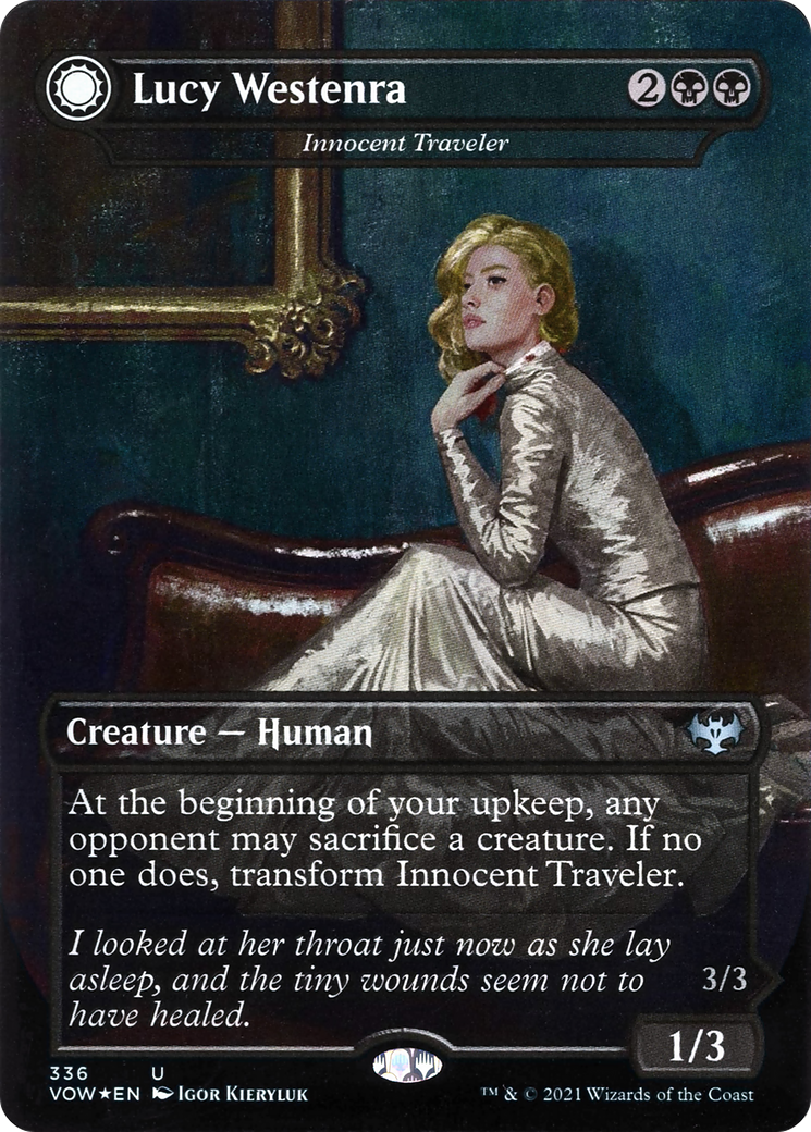 Innocent Traveler // Malicious Invader (VOW-336) (Borderless) (Foil)