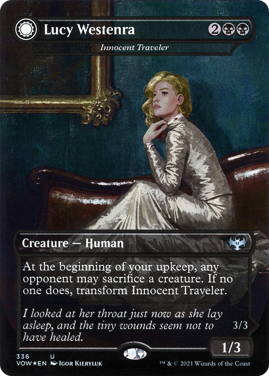 Innocent Traveler // Malicious Invader (VOW-336) (Borderless) (Foil)