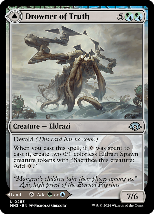 Drowner of Truth // Drowned Jungle (MH3-253) (Foil)