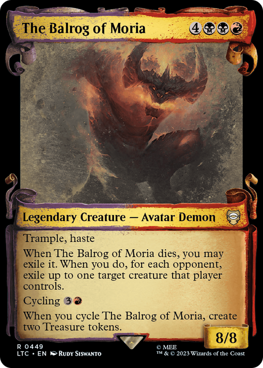 The Balrog of Moria (LTC-449) (Showcase) (Scroll) (Foil)