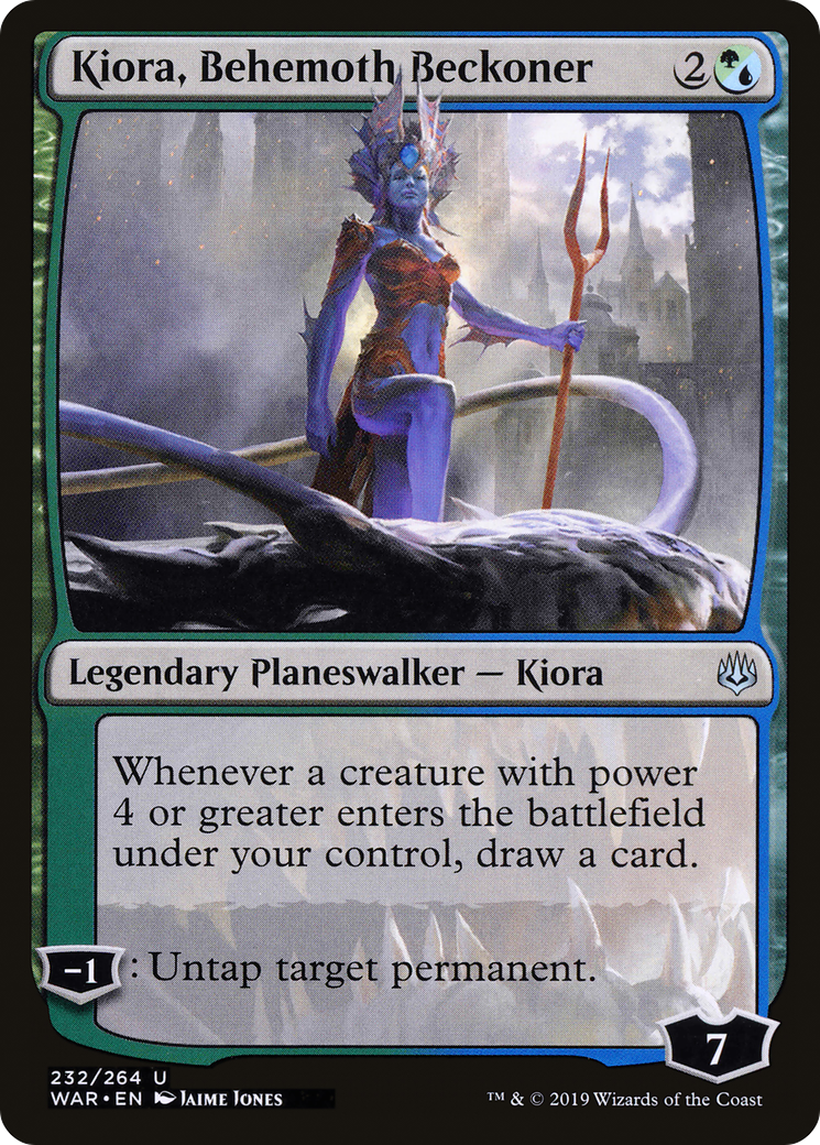 Kiora, Behemoth Beckoner (WAR-232) (Foil)