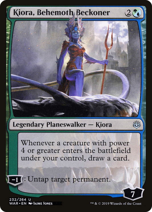 Kiora, Behemoth Beckoner (WAR-232) (Foil)