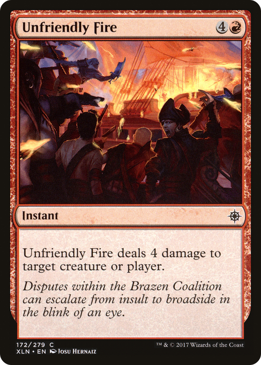 Unfriendly Fire (XLN-172) (Foil)