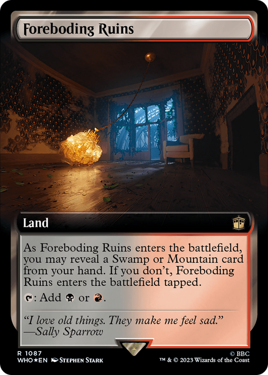 Foreboding Ruins (WHO-1087) (Extended Art) (Surge Foil)