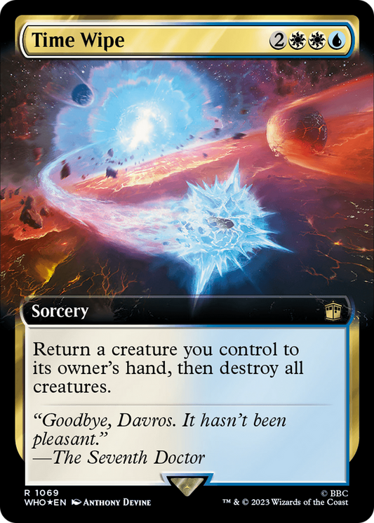 Time Wipe (WHO-1069) (Extended Art) (Surge Foil)
