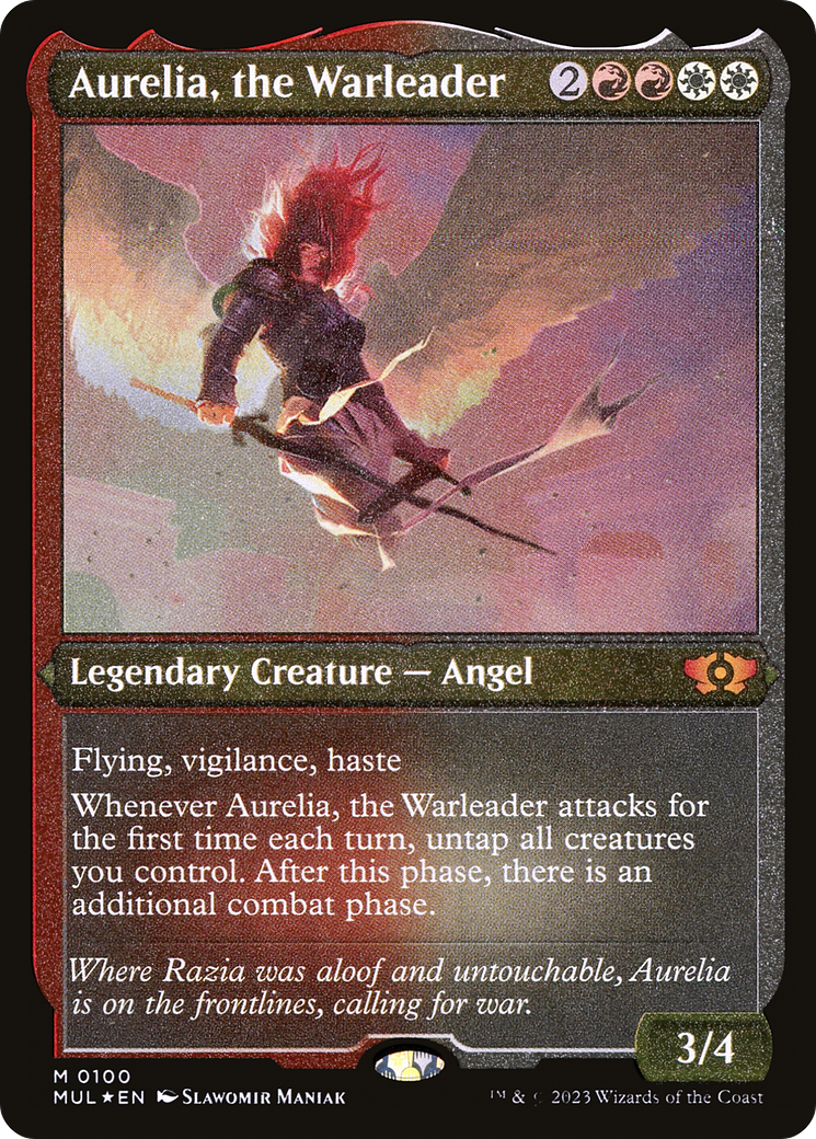 Aurelia, the Warleader (MUL-100) (Etched Foil)