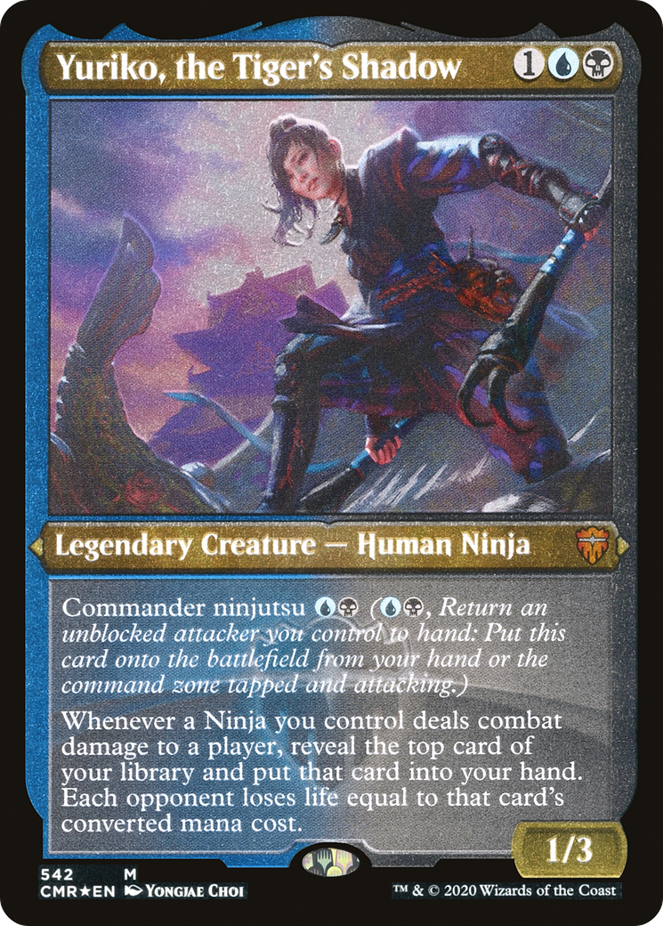 Yuriko, the Tiger's Shadow (CMR-542) (Etched Foil)