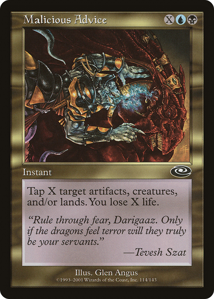 Malicious Advice (PLS-114) (Foil)