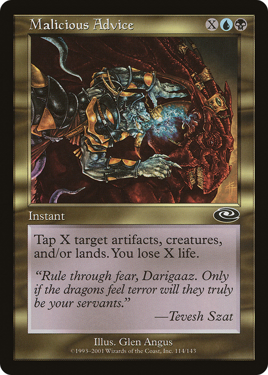 Malicious Advice (PLS-114) (Foil)