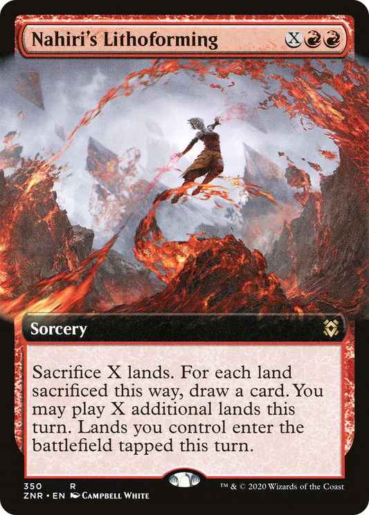 Nahiri's Lithoforming (ZNR-350) (Extended Art) (Foil)
