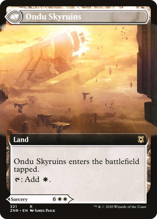 Ondu Inversion // Ondu Skyruins (ZNR-321) (Extended Art) (Foil)