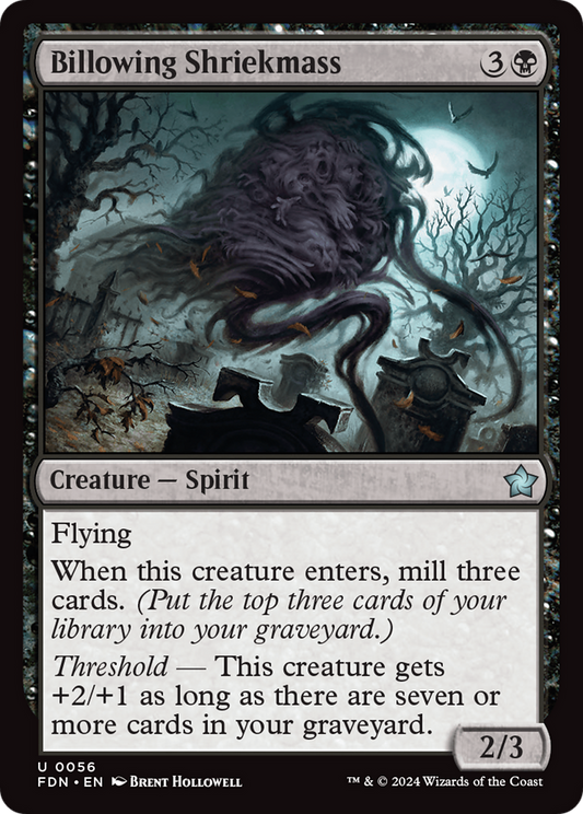 Billowing Shriekmass (FDN-056) (Foil)