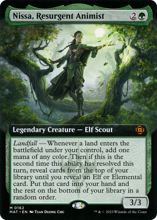 Nissa, Resurgent Animist (MAT-162) (Extended Art) (Foil)