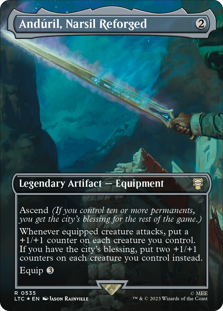 Andúril, Narsil Reforged (LTC-535) (Borderless) (Surge Foil)