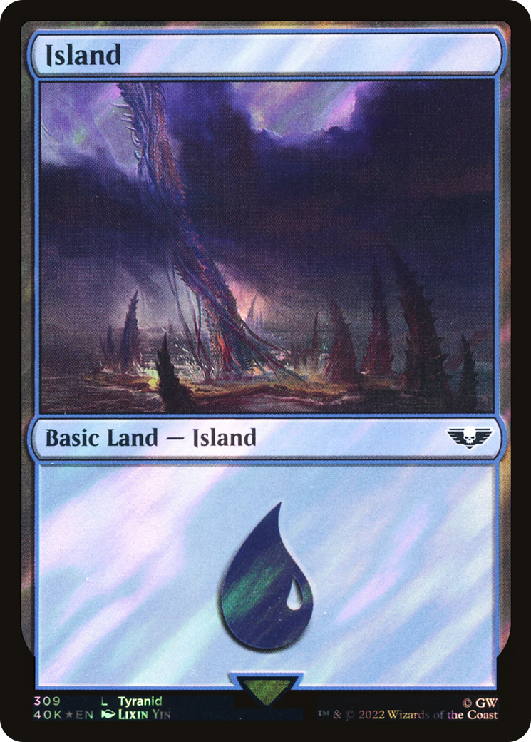 Island (40K-309★) (Surge Foil)