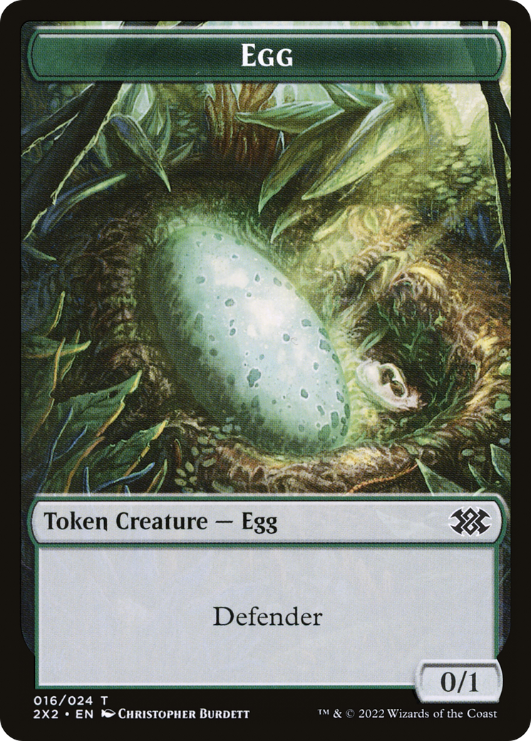 Egg // Soldier Double-Sided Token (T2X2-16 // 7)