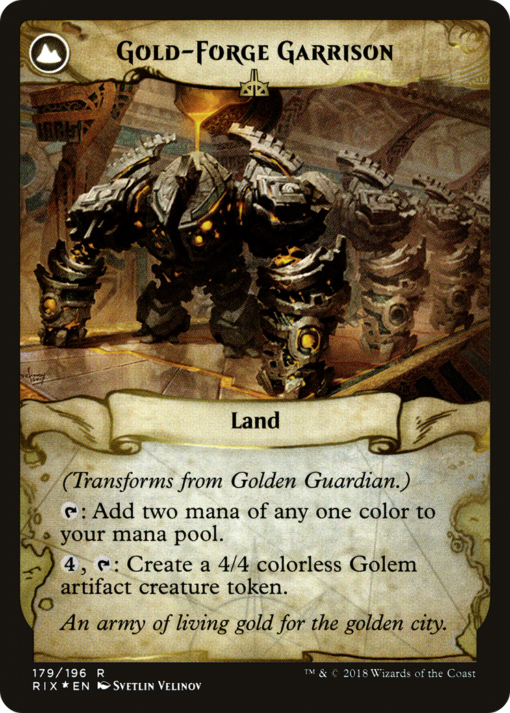 Golden Guardian // Gold-Forge Garrison (PRE-179S) (Foil)