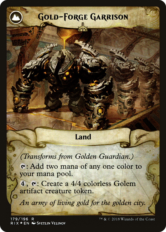 Golden Guardian // Gold-Forge Garrison (PRE-179S) (Foil)