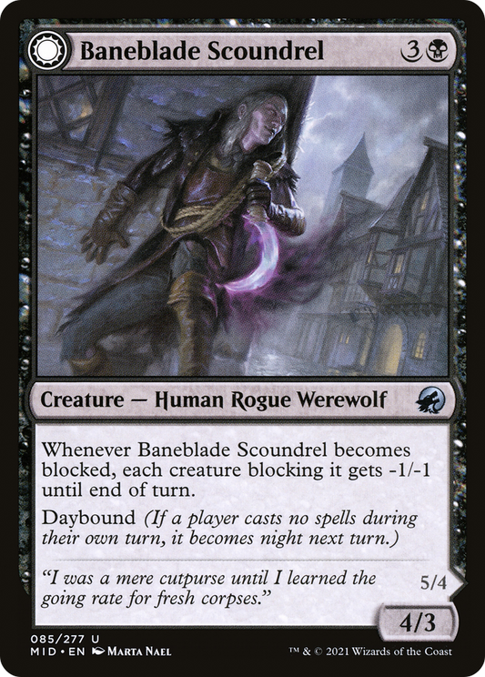 Baneblade Scoundrel // Baneclaw Marauder (MID-085)