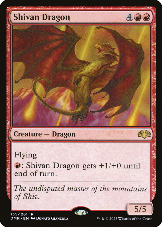 Shivan Dragon (DMR-135) (Foil)