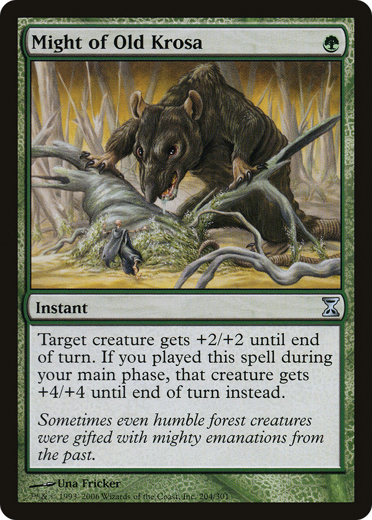Might of Old Krosa (TSP-204) (Foil)
