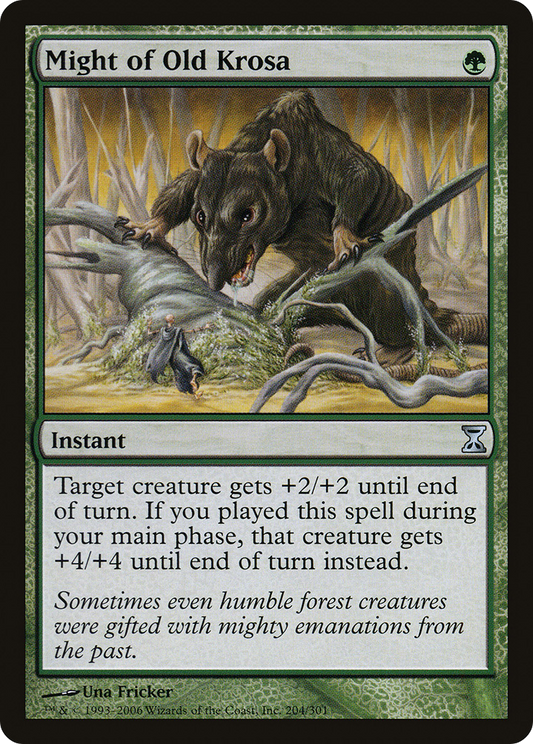 Might of Old Krosa (TSP-204) (Foil)