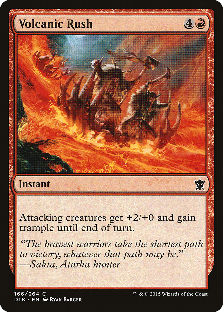 Volcanic Rush (DTK-166) (Foil)
