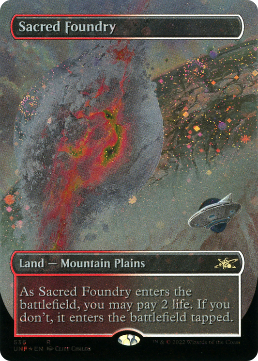 Sacred Foundry (UNF-536) (Borderless) (Galaxy Foil)