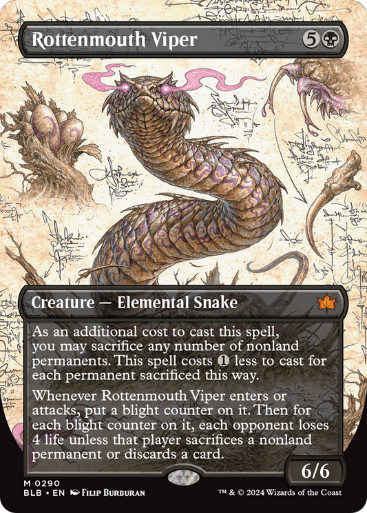 Rottenmouth Viper (BLB-290) (Showcase) (Borderless) (Foil)