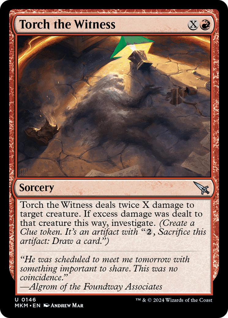Torch the Witness (MKM-146†) (Foil)
