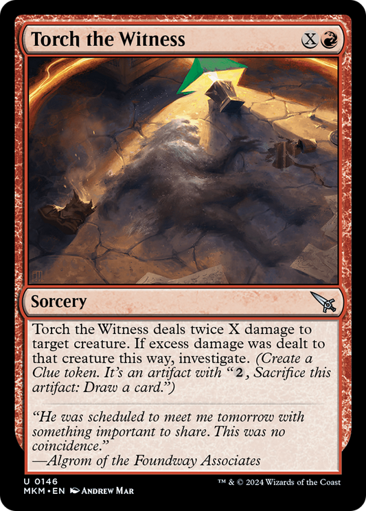 Torch the Witness (MKM-146†) (Foil)