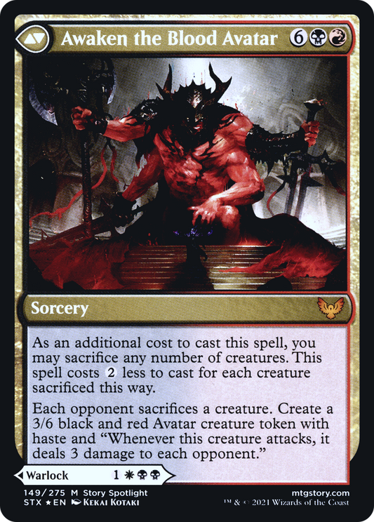 Extus, Oriq Overlord // Awaken the Blood Avatar (PRE-149S) (Foil)