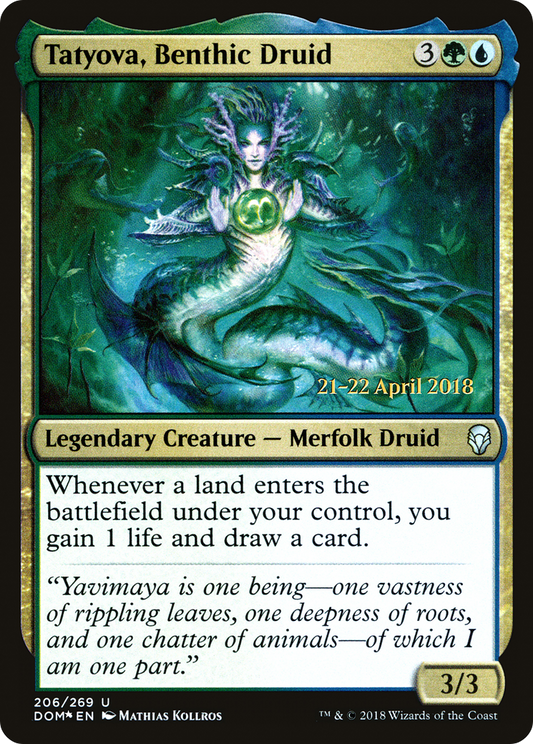 Tatyova, Benthic Druid (PRE-206S) (Foil)