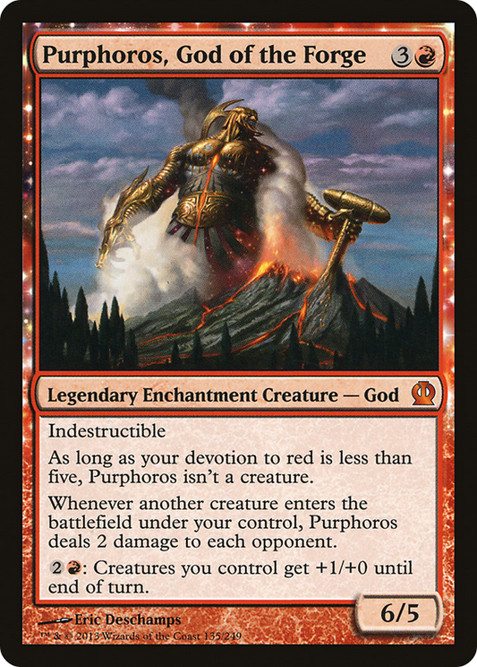Purphoros, God of the Forge (THS-135) (Foil)