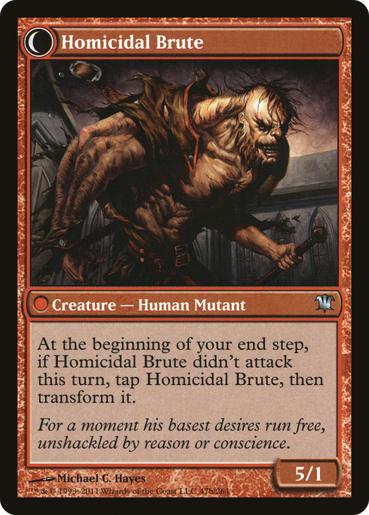 Civilized Scholar // Homicidal Brute (ISD-047) (Foil)