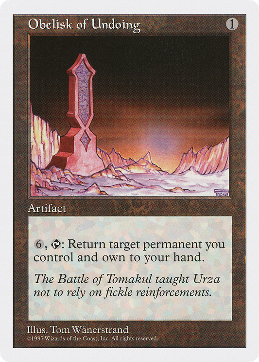 Obelisk of Undoing (5ED-392)