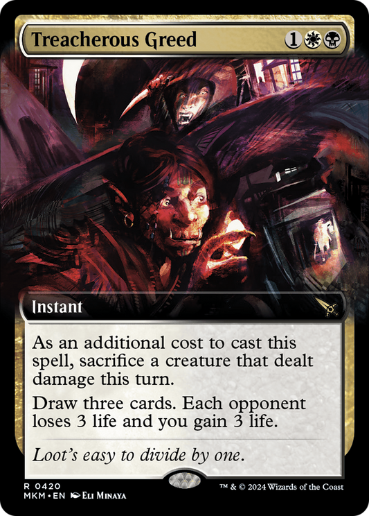 Treacherous Greed (MKM-420) (Extended Art)