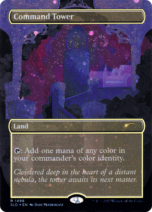 Command Tower (SLD-1496★) (Borderless) (Galaxy) (Foil)