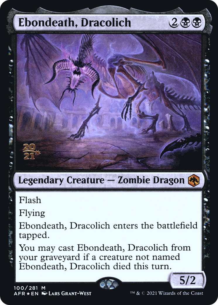 Ebondeath, Dracolich (PRE-100S) (Foil)