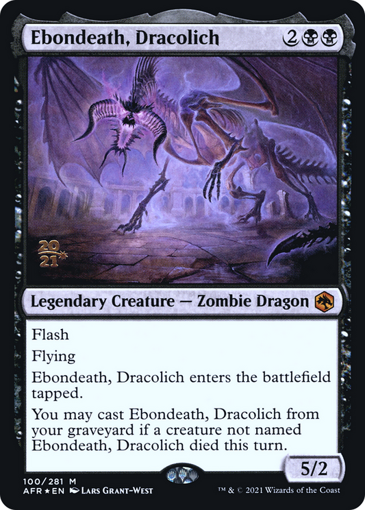 Ebondeath, Dracolich (PRE-100S) (Foil)