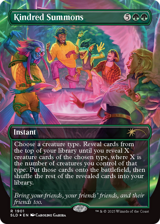 Kindred Summons (SLD-1901) (Borderless) (Foil)