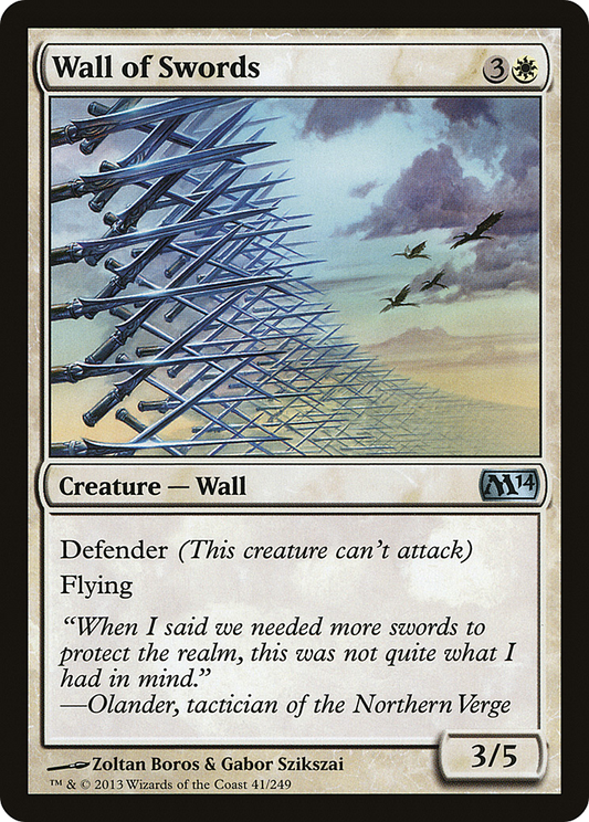 Wall of Swords (M14-041) (Foil)