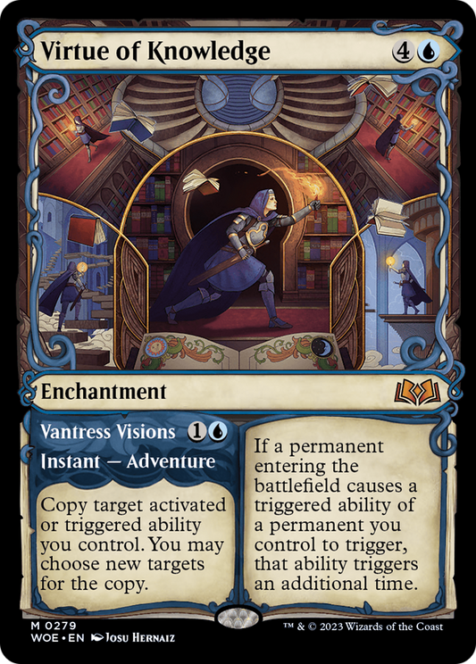 Virtue of Knowledge // Vantress Visions (WOE-279) (Showcase) (Foil)