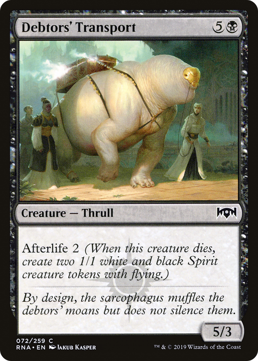 Debtors' Transport (RNA-072) (Foil)