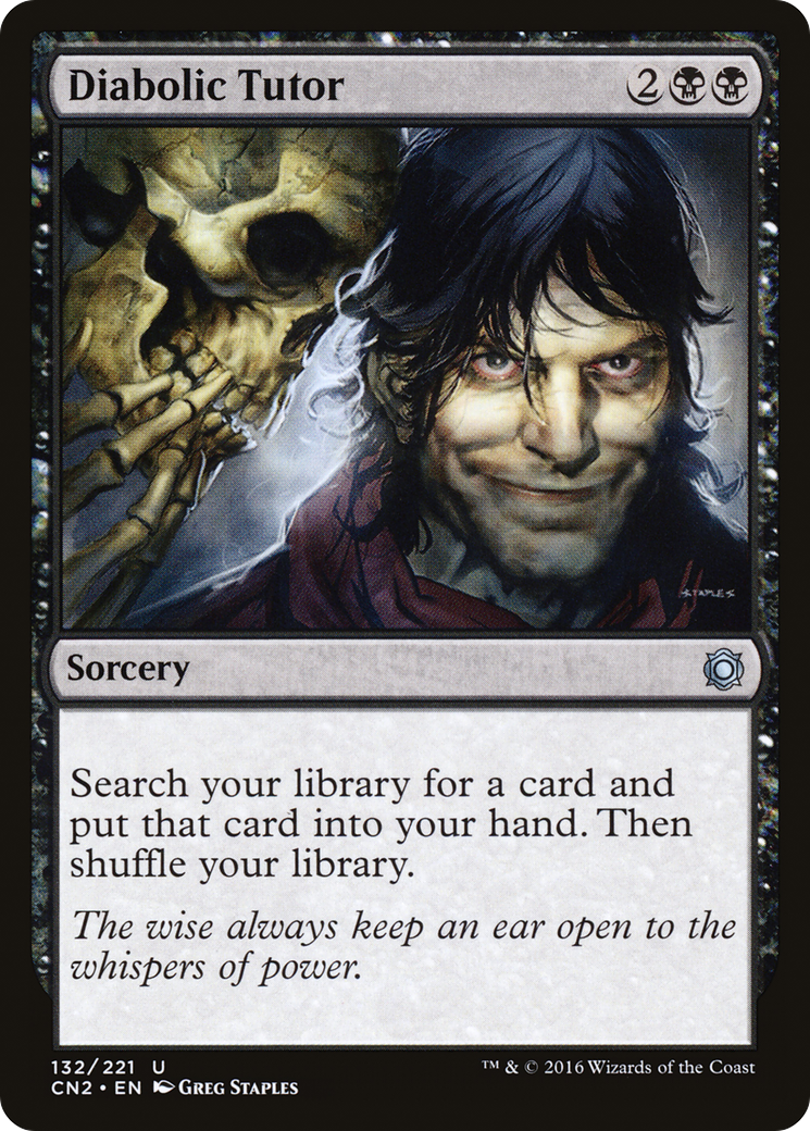 Diabolic Tutor (CN2-132) (Foil)