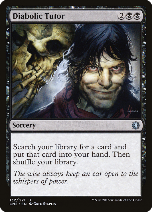 Diabolic Tutor (CN2-132) (Foil)