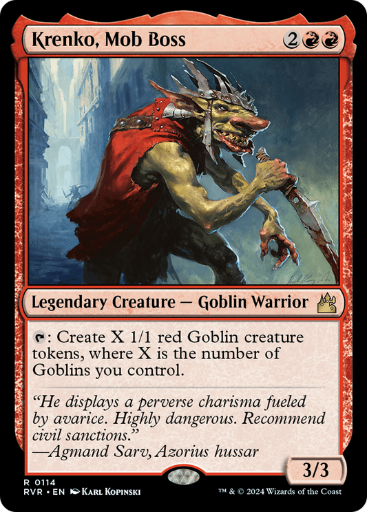 Krenko, Mob Boss (RVR-114) (Foil)