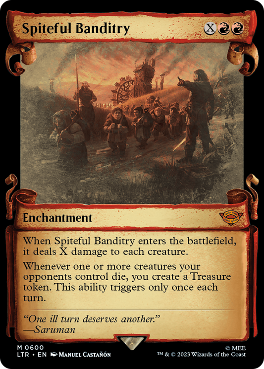 Spiteful Banditry (LTR-600) (Showcase) (Scroll) (Foil)