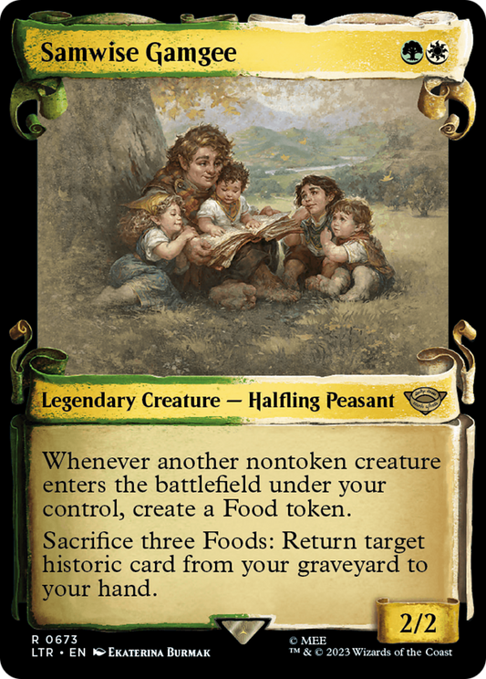 Samwise Gamgee (LTR-673) (Showcase) (Scroll) (Foil)