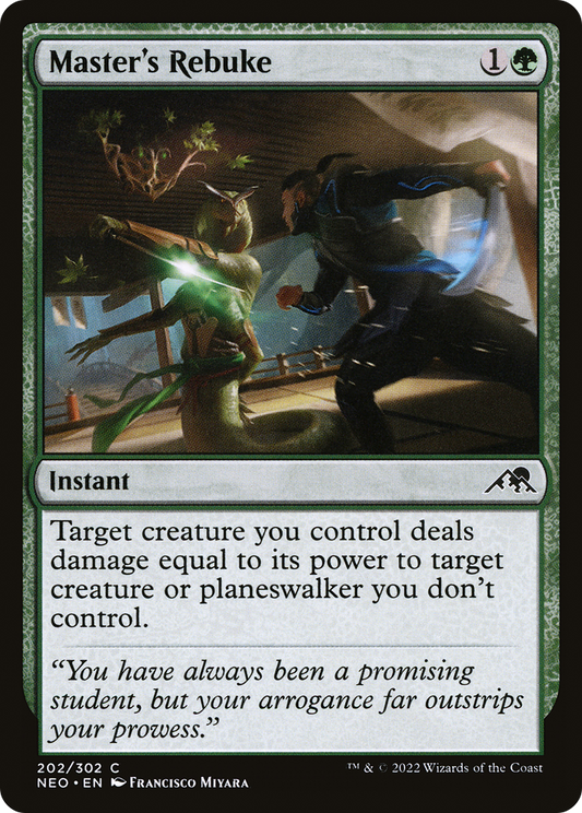 Master's Rebuke (NEO-202) (Foil)
